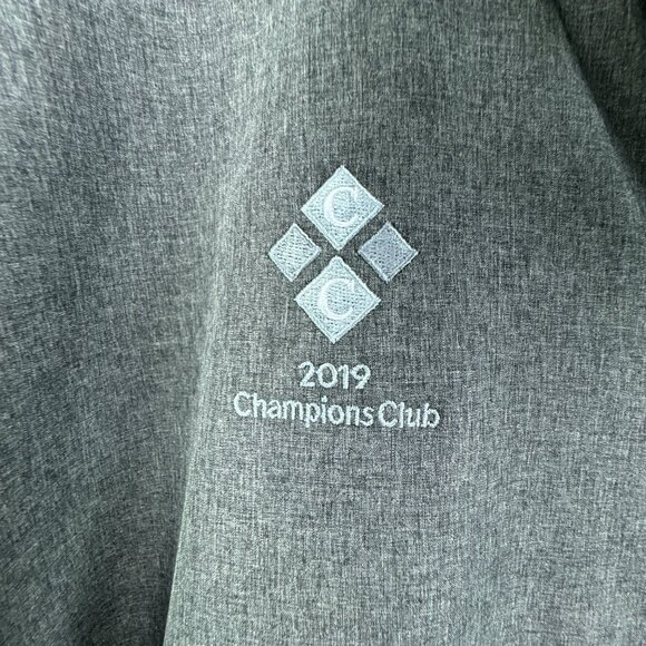 OOBE Softshell Jacket Mens XL Gray Full Zip‎ Fleece Lined 2019 Champions Club - Picture 3 of 15